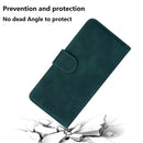For Motorola Moto G32 Skin Feel Pure Color Flip Leather Phone Case(Green)