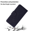 For Motorola Moto G32 Skin Feel Pure Color Flip Leather Phone Case(Black)