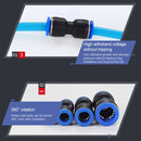 PU-12 LAIZE 10pcs PU Plastic Straight Pneumatic Quick Fitting Connector