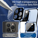 For iPhone 13 Dual-Lock Anti-peeping Glass 360 Full Body Frosted Magnetic Phone Case(Sierra Blue)