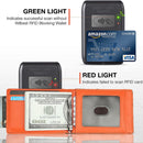W2108A1 RFID Carbon fiber Business Wallet For Men(Orange)