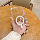 For iPhone 14 Pro Fine Hole MagSafe Magnetic Clear Acrylic TPU Case
