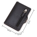 C1911H9 RFID Multi-card PU Leather Metal Card Package(Black)