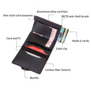 C1911H9 RFID Multi-card PU Leather Metal Card Package(Silver)