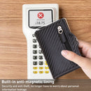 C1911H9 RFID Multi-card PU Leather Metal Card Package(Black)