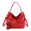 DSY1727 Large Capacity Serpentine Fringe Handbag(Red)