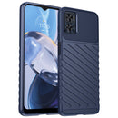 For Motorola Moto E22 Thunderbolt Shockproof TPU Phone Case(Blue)