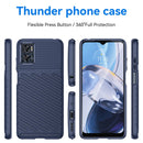 For Motorola Moto E22 Thunderbolt Shockproof TPU Phone Case(Blue)
