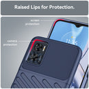 For Motorola Moto E22 Thunderbolt Shockproof TPU Phone Case(Blue)