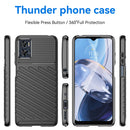 For Motorola Moto E22 Thunderbolt Shockproof TPU Phone Case(Black)