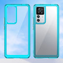 For Xiaomi Redmi K50 Ultra/Xiaomi 12T/Xiaomi 12T Pro Colorful Series Acrylic + TPU Phone Case(Transparent Blue)