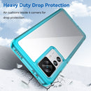 For Xiaomi Redmi K50 Ultra/Xiaomi 12T/Xiaomi 12T Pro Colorful Series Acrylic + TPU Phone Case(Transparent Blue)