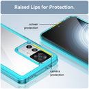 For Xiaomi Redmi K50 Ultra/Xiaomi 12T/Xiaomi 12T Pro Colorful Series Acrylic + TPU Phone Case(Transparent Blue)