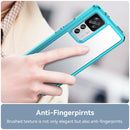 For Xiaomi Redmi K50 Ultra/Xiaomi 12T/Xiaomi 12T Pro Colorful Series Acrylic + TPU Phone Case(Transparent Blue)
