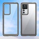 For Xiaomi Redmi K50 Ultra/Xiaomi 12T/Xiaomi 12T Pro Colorful Series Acrylic + TPU Phone Case(Transparent Grey)