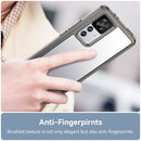 For Xiaomi Redmi K50 Ultra/Xiaomi 12T/Xiaomi 12T Pro Colorful Series Acrylic + TPU Phone Case(Transparent Grey)