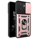 For OnePlus 10T Sliding Camera Cover Design TPU+PC Phone Case(Rose Gold)