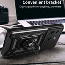 For OnePlus 10T Sliding Camera Cover Design TPU+PC Phone Case(Black)