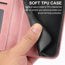 For Motorola Moto G52 4G / G82 5G / G71S Cubic Grid Calf Texture Magnetic Closure Leather Phone Case(Rose Gold)