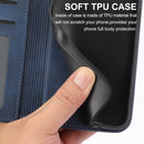 For Motorola Moto G52 4G / G82 5G / G71S Cubic Grid Calf Texture Magnetic Closure Leather Phone Case(Blue)