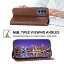 For Motorola Moto G62 Cubic Grid Calf Texture Magnetic Closure Leather Phone Case(Brown)
