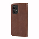 For Motorola Moto G42 Cubic Grid Calf Texture Magnetic Closure Leather Phone Case(Brown)