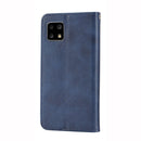 For Motorola Moto G32 Cubic Grid Calf Texture Magnetic Closure Leather Phone Case(Blue)