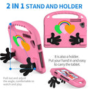 For Samsung Galaxy Tab A 10.1 2019 Love Small Palm Holder EVA Tablet Case(Pink)