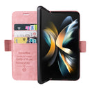 For Samsung Galaxy Z Fold4 BETOPNICE Dual-side Buckle Leather Phone Case(Pink)