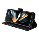 For Samsung Galaxy Z Fold4 BETOPNICE Dual-side Buckle Leather Phone Case(Black)