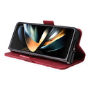 For Samsung Galaxy Z Fold4 BETOPNICE Dual-side Buckle Leather Phone Case(Red)