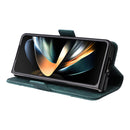 For Samsung Galaxy Z Fold4 BETOPNICE Dual-side Buckle Leather Phone Case(Green)