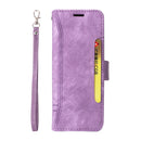For Samsung Galaxy Z Fold4 BETOPNICE Dual-side Buckle Leather Phone Case(Purple)