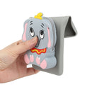 For iPhone 14 Pro Max Silicone Wallet Phone Case with Lanyard(Grey Elephants)