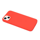 For iPhone 14 Solid Color Frosted Silicone Phone Case(Red)