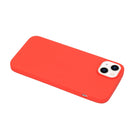For iPhone 14 Solid Color Frosted Silicone Phone Case(Red)