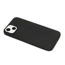 For iPhone 14 Solid Color Frosted Silicone Phone Case(Black)