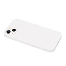For iPhone 14 Solid Color Frosted Silicone Phone Case(White)