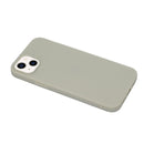 For iPhone 14 Solid Color Frosted Silicone Phone Case(Grey)