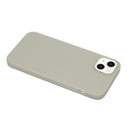 For iPhone 14 Solid Color Frosted Silicone Phone Case(Grey)