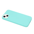 For iPhone 14 Solid Color Frosted Silicone Phone Case(Light Blue)