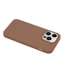 For iPhone 14 Pro Solid Color Frosted Silicone Phone Case(Coffee)