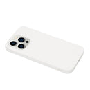 For iPhone 14 Pro Solid Color Frosted Silicone Phone Case(White)