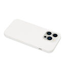 For iPhone 14 Pro Solid Color Frosted Silicone Phone Case(White)
