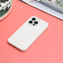 For iPhone 14 Pro Solid Color Frosted Silicone Phone Case(White)