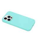 For iPhone 14 Pro Solid Color Frosted Silicone Phone Case(Light Blue)