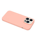For iPhone 14 Pro Solid Color Frosted Silicone Phone Case(Light Pink)