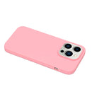 For iPhone 14 Pro Max Solid Color Frosted Silicone Phone Case(Dark Pink)