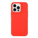 For iPhone 14 Pro Max Solid Color Frosted Silicone Phone Case(Red)