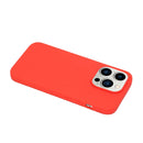 For iPhone 14 Pro Max Solid Color Frosted Silicone Phone Case(Red)